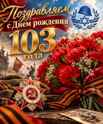 Поздравление со 103-летием Виталия Яковлевича Полунова
