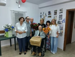 В г.Беэр-Шева торжественно отпраздновали 103-летие участника Великой Отечественной войны - Виталия Яковлевича Полунова 3