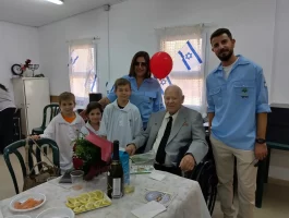В г.Беэр-Шева торжественно отпраздновали 103-летие участника Великой Отечественной войны - Виталия Яковлевича Полунова 2